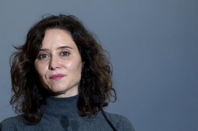 La presidenta de la Comunidad de Madrid, Isabel Díaz Ayuso, a 5 de diciembre de 2023, en Madrid (España). 