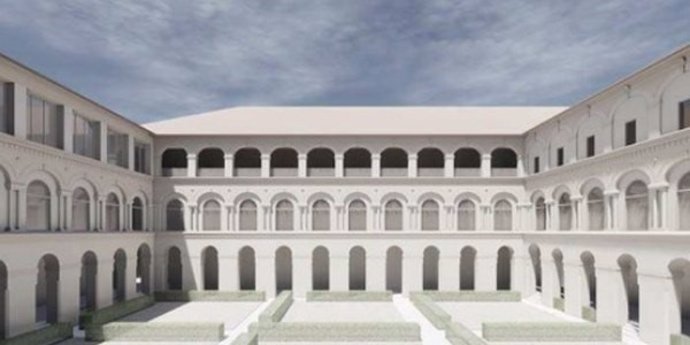 Archivo - Recreación virtual del aspecto del convento de San Agustín una vez convertido en hotel.