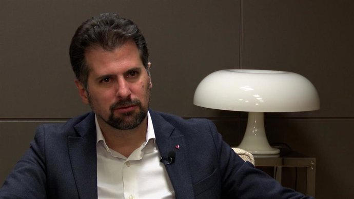 El secretario autonómico del PSOE, Luis Tudanca, en una entrevista a Europa Press