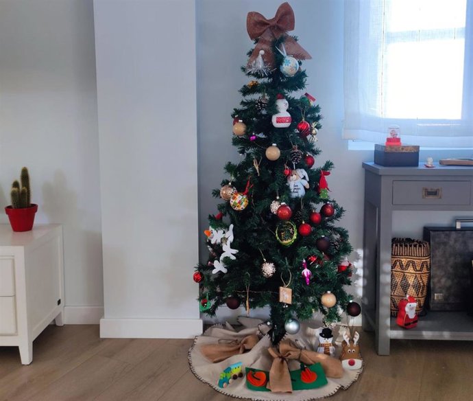 Decoración navideña, árbol de Navidad