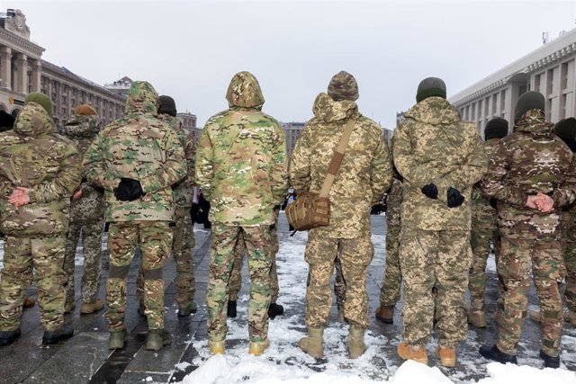 Archivo - Soldados ucranianos