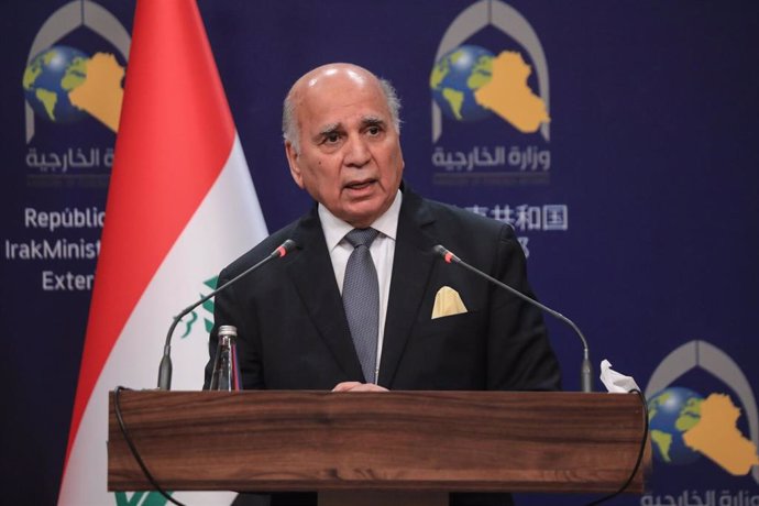 Archivo - El ministro de Exteriores iraquí, Fuad Husein 