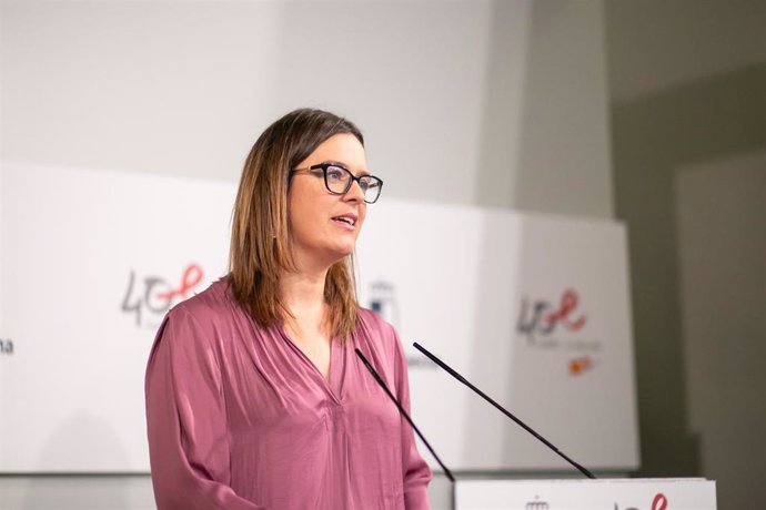La portavoz del Gobierno de Castilla-La Mancha, Esther Padilla.