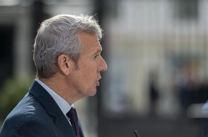 El presidente de la Xunta de Galicia, Alfonso Rueda, durante el acto de homenaje a la Constitución, en el Congreso de los Diputados, a 6 de diciembre de 2023, en Madrid (España). Las Cortes Generales celebran el 45 aniversario de la Carta Magna en un ac