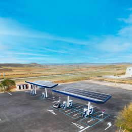 Una estación de carga de Zunder.