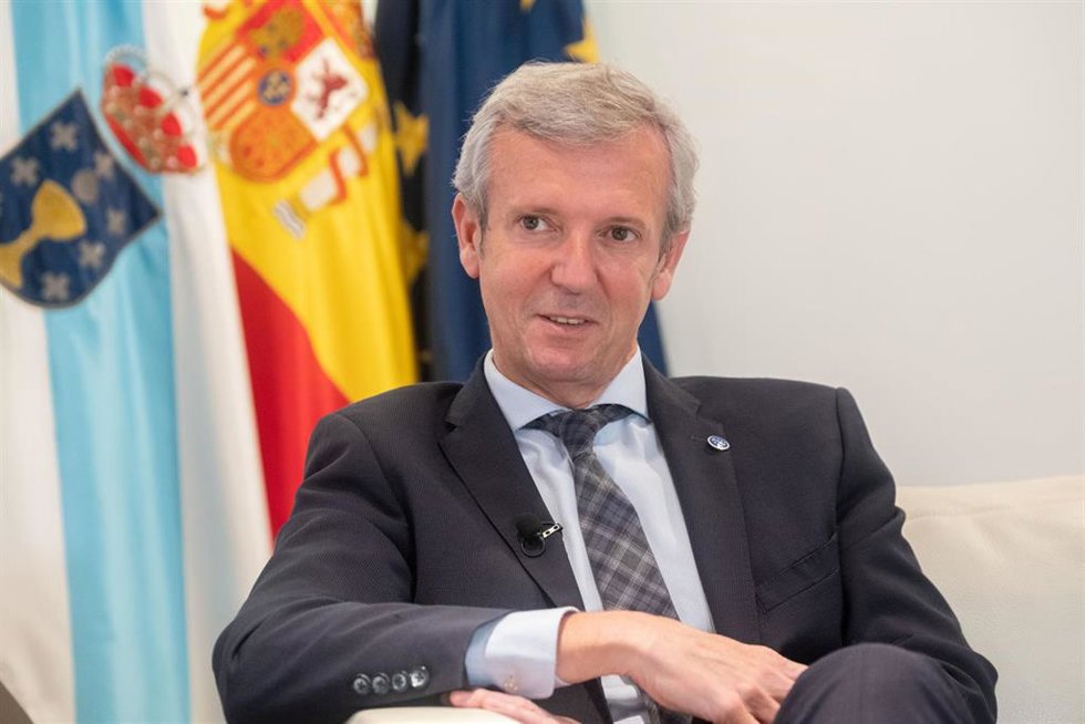 Archivo - El presidente de la Xunta de Galicia, Alfonso Rueda, durante una entrevista para Europa Press, a 2 de agosto de 2023, en Santiago de Compostela, A Coruña, Galicia (España). Alfonso Rueda Valenzuela es el actual presidente de la Junta de Galici