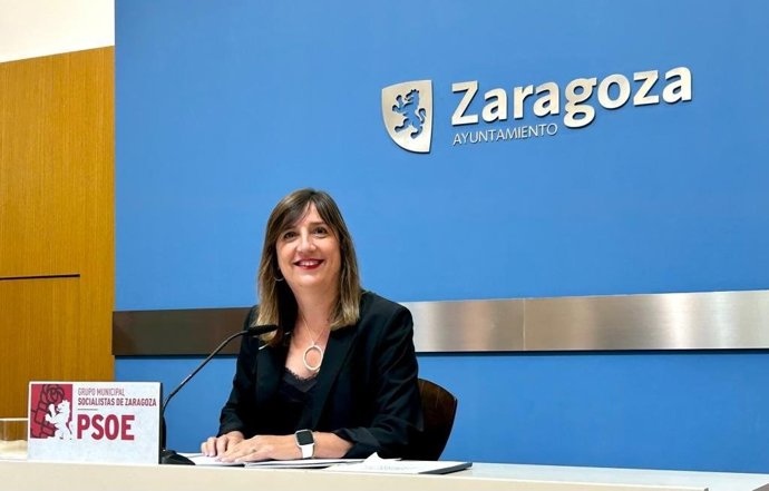 Archivo - La portavoz municipal del PSOE Zaragoza.