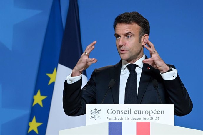 El presidente francés, Emmanuel Macron