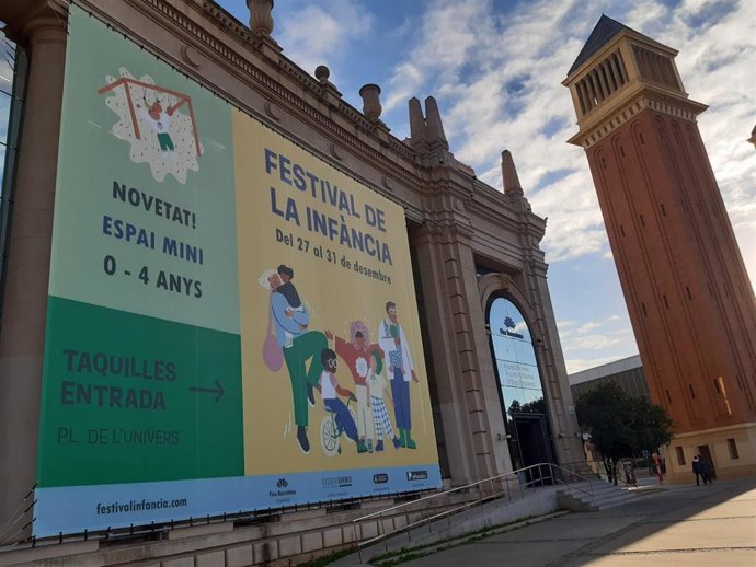 Entrada al Festival de la Infancia 2022, en el recinto Gran Via de Fira de Barcelona
