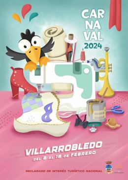 Rubén Almansa, ganador del Cartel anunciador del Carnaval de Villarrobledo 2024