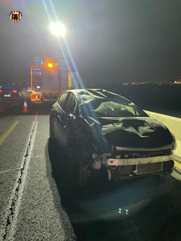 Herida una joven tras dar varias vueltas de campanas con su coche en Paterna