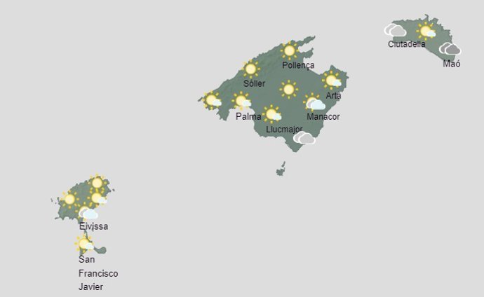 El tiempo hoy, miércoles 27 de diciembre, en Baleares.