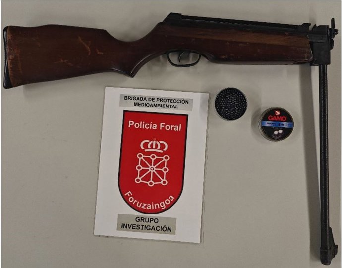Carabina utilizada por el imputado.