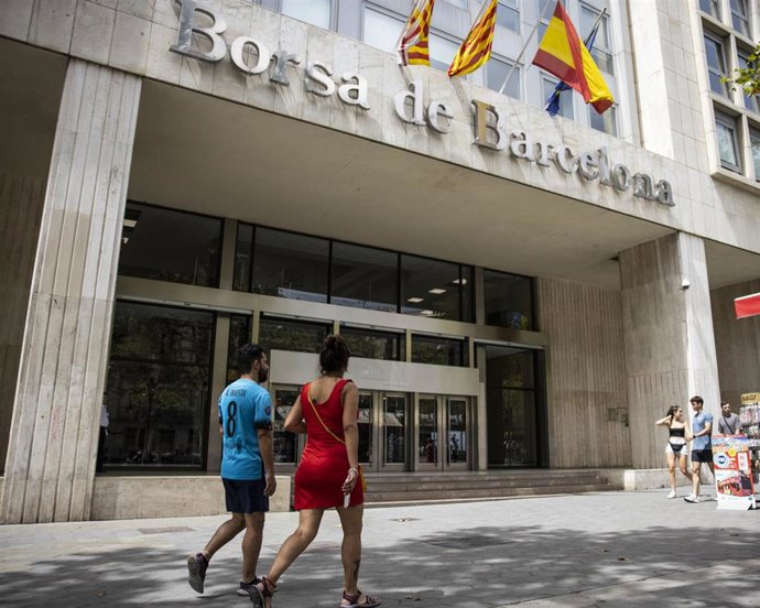 Edificio de la Borsa de Barcelona en el paseo de Grcia