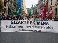 ELA, Steilas, CCOO, LAB y UGT convocan diez días más de huelga en los centros de enseñanza de Iniciativa Social