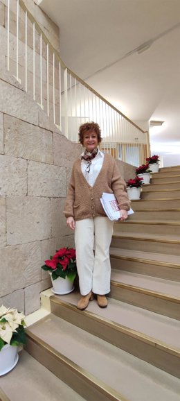 La portavoz del Gobierno local, Celia Sanz, en el Ayuntamiento de Logroño