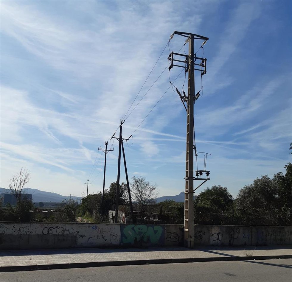 Imagen de la nueva red instalada en Santa Perptua de Mogoda (Barcelona)