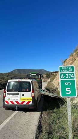 Actuaciones en carreteras de la Sierra de Cádiz.