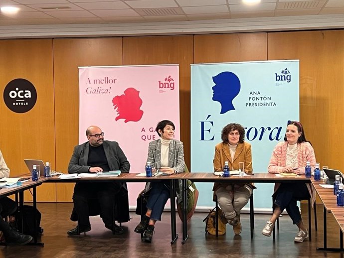 Reunión de la Executiva Nacional del BNG, con Ana Pontón a la cabeza, en la que se arranca el proceso para  la candidatura y el programa del BNG para las autonómicas del 18 de febrero