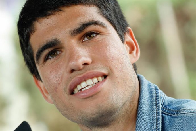 Archivo - El tenista murciano Carlos Alcaraz