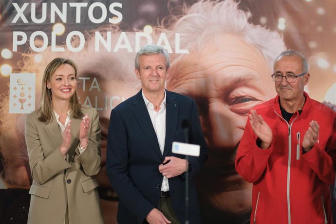 El presidente de la Xunta, Alfonso Rueda, visita la residencia de Tempo Libre de Panxón, en Nigrán (Pontevedra).