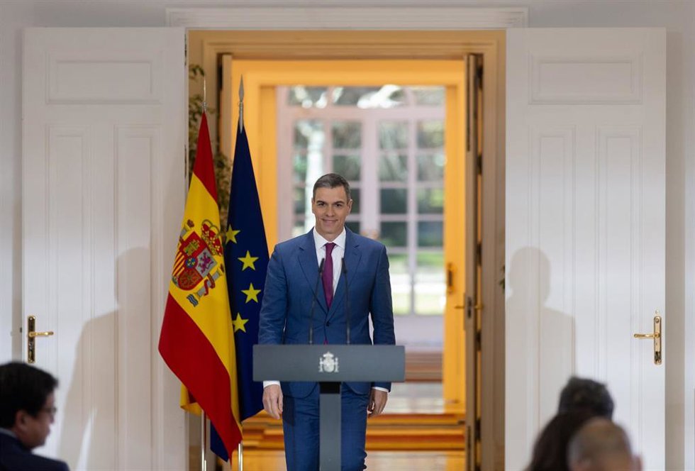 El presidente del Gobierno, Pedro Sánchez