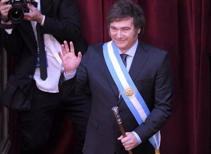 Javier Milei, recién proclamado presidente argentino