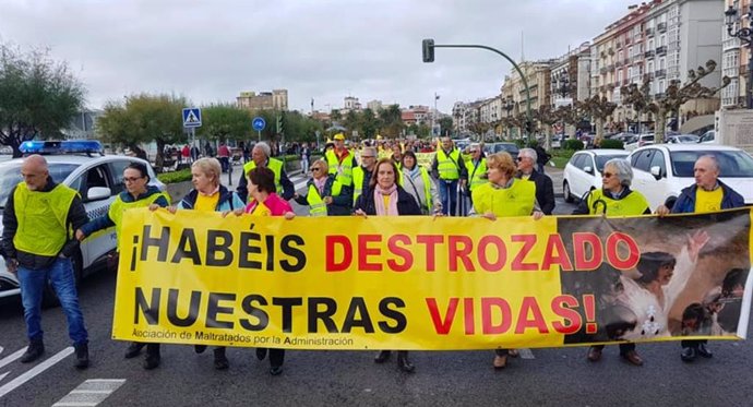 Protesta de AMA en Santander