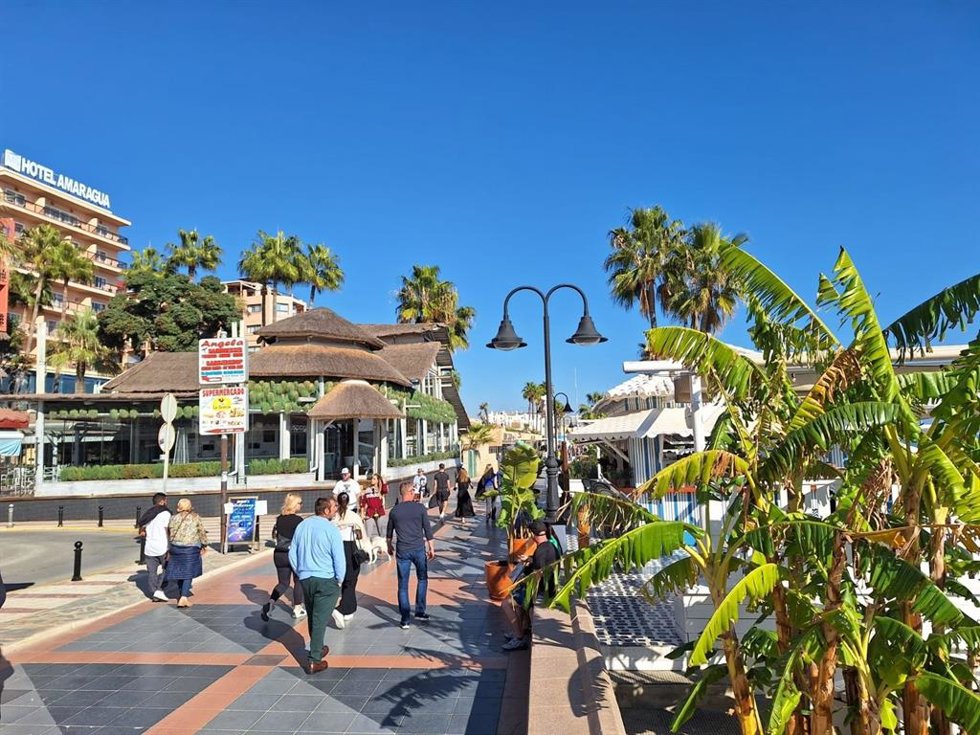 Paseo marítimo en Torremolinos.