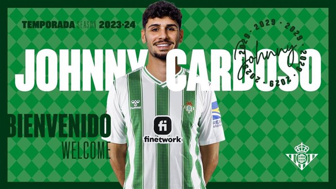 El centrocampista estadounidense Johnny Cardoso ficha por el Betis hasta 2029.