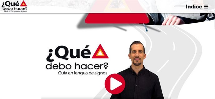 Web informativa sobre seguridad vial para personas sordas.