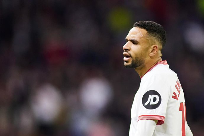 El jugador del Sevilla Youssef En-Nesyri, ante el Getafe CF.