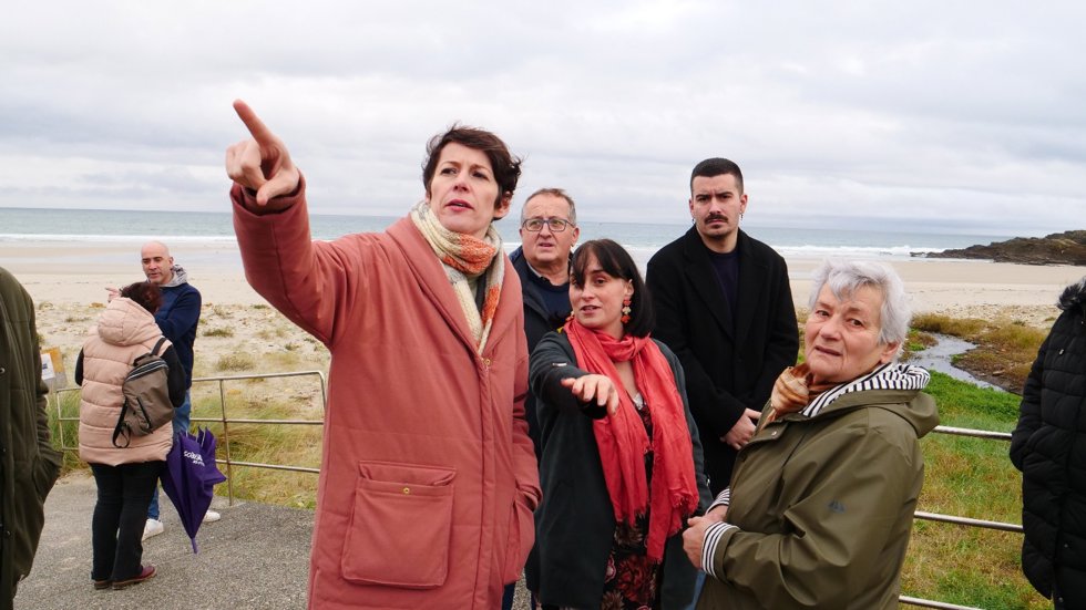 La líder del BNG, Ana Pontón, en Barreiros (Lugo)