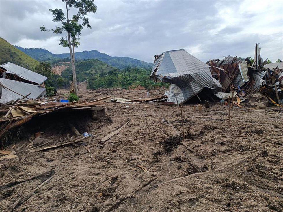 Archivo - Daños por las inundaciones registradas en mayo de 2023 en la provincia de Kivu Sur, en el este de República Democrática del Congo (RDC)
