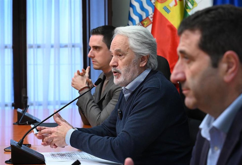 Agustín Muñoz en rueda de prensa.
