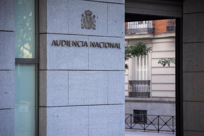 Archivo - Entrada a la Audiencia Nacional en Madrid.