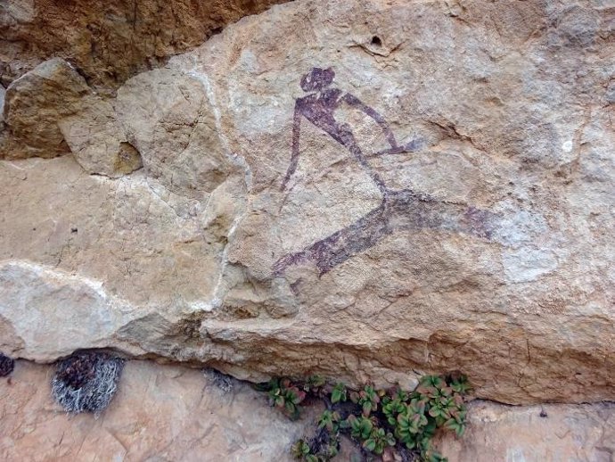 El Gobierno de Aragón protege unas pinturas rupestres aparecidas en La Hoz de la Vieja (Teruel)
