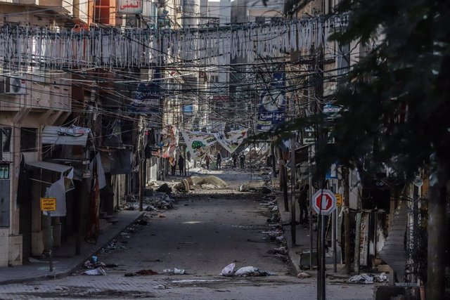 Imagen de archivo del centro de Jan Yunis, en la Franja de Gaza