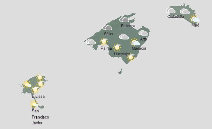 El tiempo hoy viernes, 29 de diciembre, en Baleares.