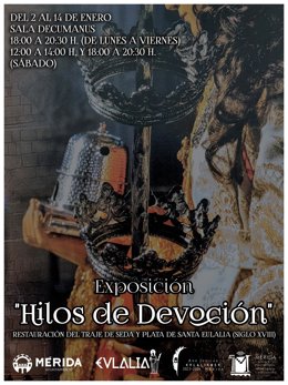 Catel de la exposición Hilos de devoción