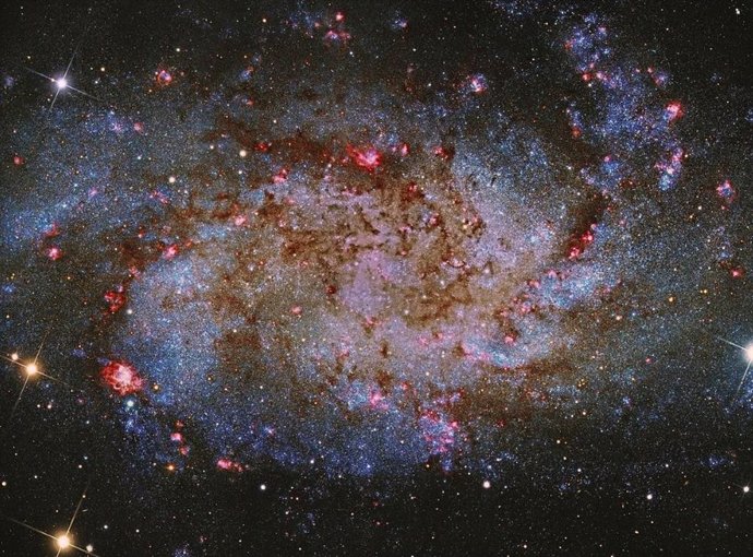 Galaxia Messier 33, conocida como Galaxia del triangulo.