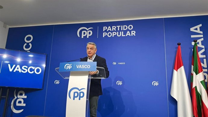 El presidente del PP vasco, Javier de Andrés