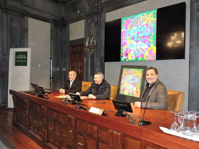 Presentado el primer cartel de la Cabalgata de Reyes de Villanueva del Ariscal, en la Casa de la Provincia.