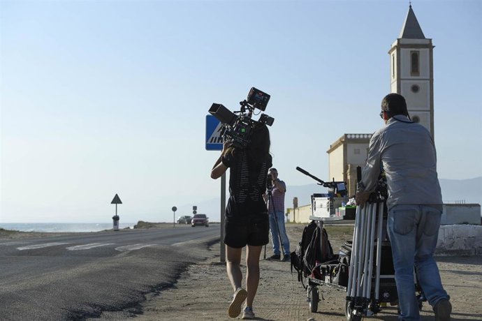 Archivo - Rodaje en Las Salinas de Cabo de Gata-Níjar (Almería). 