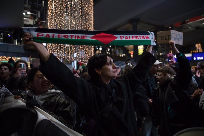 Manifestación en apoyo a Palestina en Alemania  