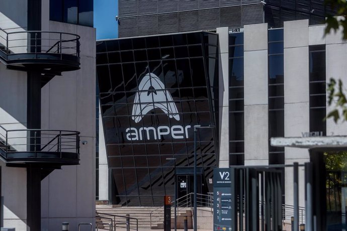 Archivo - Sede del Grupo Amper, a 18 de agosto de 2022, en Pozuelo de Alarcón, Madrid (España). 