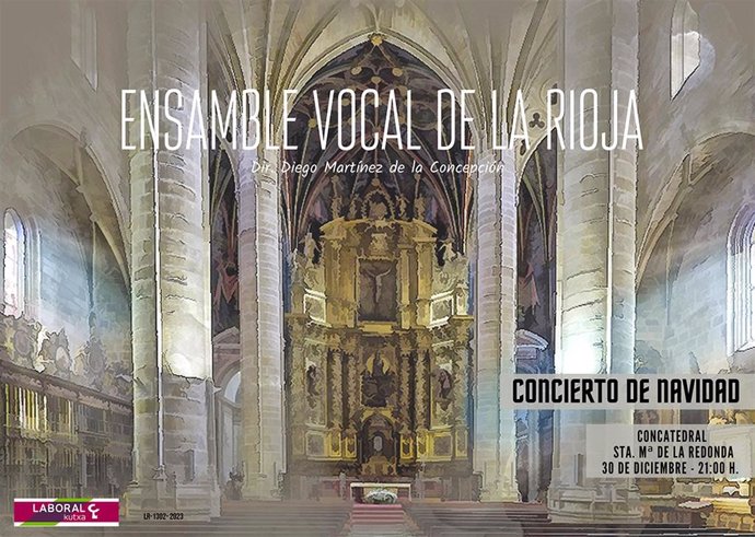 Concierto de Navidad de Ensamble Vocal de La Rioja en la Concatedral de Santa María de la Redonda de Logroño