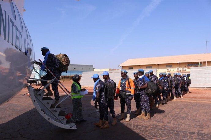 Tropas de la Misión Multidimensional Integrada de Estabilización de Naciones Unidas en Malí (MINUSMA)