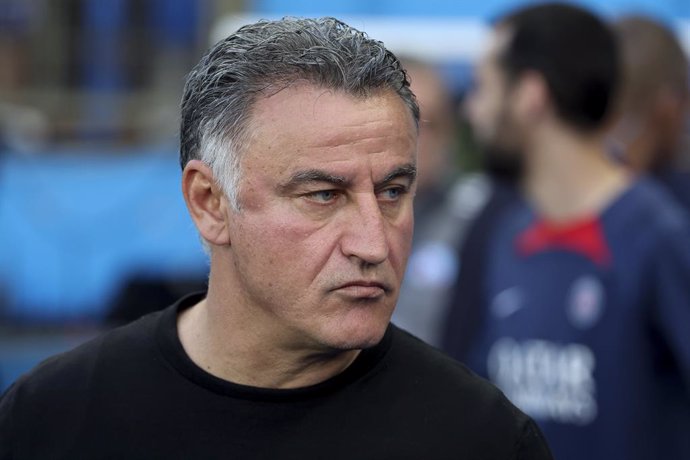 Archivo - Coach of PSG Christophe Galtier during the French championship Ligue 1 Uber Eats football match between RC Strasbourg Alsace (RCSA) and Paris Saint-Germain (PSG) on May 27, 2023 at Stade de La Meinau in Strasbourg, France - Photo Jean Catuffe 