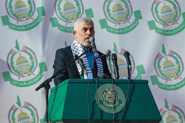 Archivo - El líder del Movimiento de Resistencia Islámica (Hamás) en la Franja de Gaza, Yahya Sinwar  